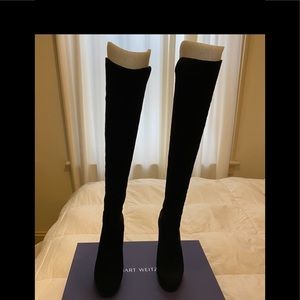 Stuart Weitzman highland over the knee suede boots